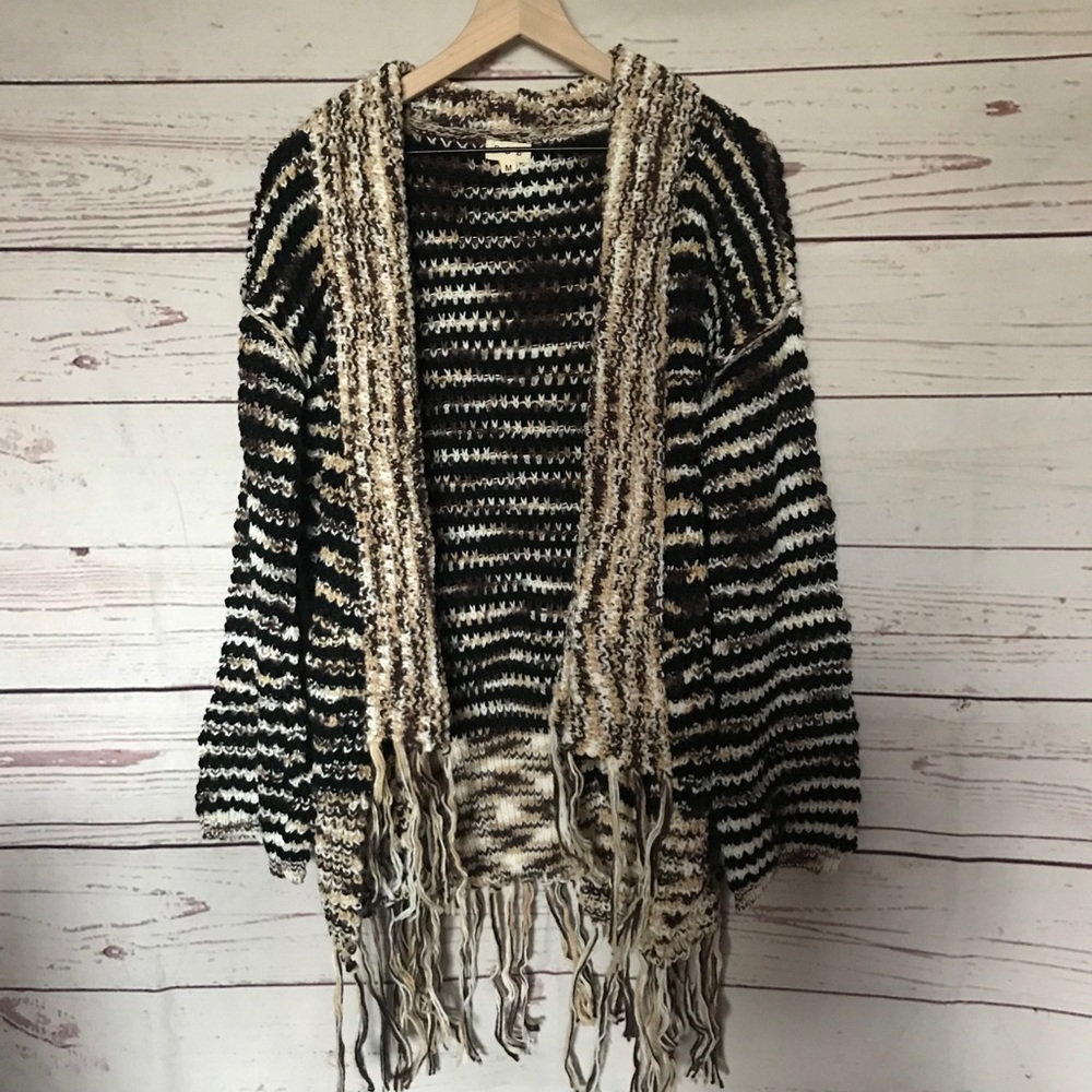 Winter Wood Fall Fringe Cardigan, Medium - Picture 5 of 12